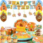 D�coration anniversaire - inboxxarty - kit capybara - multicolore - pour enfants - f�te mixte