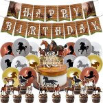 Decoration anniversaire cheval kit dcoration anniversaire enfant chevalballon cheval courses de chevaux ...