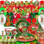 Decoration anniversaire grinch dcorations de fte de ballon nol grinch vaisselle de fte