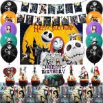 Decoration anniversaire nightmare before ballons de f�te d�coration de f�te danniversaire l�trange no�l ...