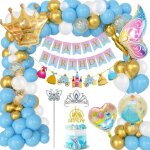Decoration anniversaire princesse princesse cendrillon ballon deco anniversaire fille avec joyeux anniversaire ...