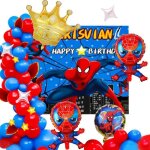 Décorations danniversaire spiderman 52 pcs spiderman affiche de joyeux anniversaire ballon en latex couronne ... Décorations danniversaire spiderman 52 pcs spiderman affiche de joyeux anniversaire ballon en latex couronne ...