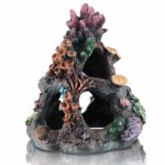 Dcoration daquarium en corail ornements de grotte de montagne en roche pour poisson betta