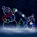 Décoration de bonhomme de neige décorations de cour de noël 40x26cm pour extérieur jardin décoration ... Décoration de bonhomme de neige décorations de cour de noël 40x26cm pour extérieur jardin décoration ...