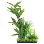 D�coration daquarium - einnenffer - simulation jungle - plastique non toxique - 354 cm - vert