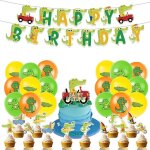 D�coration de f�te crocodile crocodile fournitures de f�te danniversaire joyeux anniversaire banni�re ...