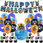Dcorations de fte danniversaire et halloween stitch kit de dcoration halloween bannire ballons et ...