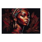 D�coration murale - tableau africaine bigbuy home - 60x60cm - multicouleurs - ethnique