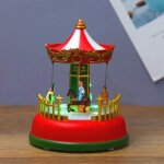 Dcorations de nol carrousel de musique lumineuse cadeaux de nol cadeaux de rveillon de nol ornements ...