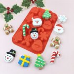 Décorations de noël - moule en silicone pour décoration de gâteau de noël 14 pièces décorations de fête ... Décorations de noël - moule en silicone pour décoration de gâteau de noël 14 pièces décorations de fête ...