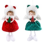 Dcoration sapin de nol ange de nol pendentif ange poupe de nol dcoration de nol ange communion ...