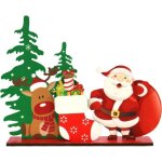 Dcorations de table de nol dcorations de table en bois centre de table de nol pour les ftes de nol ...