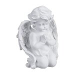 D�coration pour une tombe ange priant r�siste aux uv au gel aux intemp�ries hlp 20x15x11 cm blanche label ...