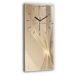 Decortapis horloge murale en verre horloge rectangulaire 30x60cm lumi�re abstraite