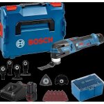 Dcoupeur - ponceur bosch professional gop 12v - 28 + 2 batteries 3, 0ah + accessoires + l - boxx - 06018b5006 ...