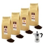Offre d�couverte caf� moulu aromatis� pour cafeti�re italienne - 4 x 125g