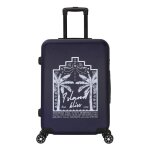 Deeluxe - valise moyenne taille 40x65x25cm abs rigide 4 roues double tropical dream bleu marine Deeluxe - valise moyenne taille 40x65x25cm abs rigide 4 roues double tropical dream bleu marine