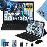 Deertime tablette tactile 10. 1? android 14 22go ram + 128go rom (1tb tf) octa - core 8000mah widevine ...