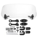 Déflecteur dair universel pour pare - brise de moto modifié transparent Déflecteur dair universel pour pare - brise de moto modifié transparent
