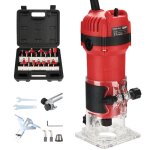 Dfonceuse affleureuse lectrique 800w 31000 rpm affleureuse  bois avec 15 fraises  dfoncer queue ...