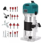 Dfonceuse lectrique 800w - 30 000 rpm - 1 / 4 pouce - 15 fraises carbure incluses - prcision professionnell ...