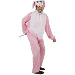 Dguisement adulte cochon - atosa - taille unique - rose & blanc - combinaison coiffe en 100% polyester ...