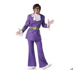 D�guisement - austin powers - multicolore - polyester - inclus: veste pantalon col ceinture fleur