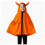 Dguisement cape  cornes enfant orange et noire taille unique 3  6 ans costume halloween