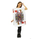 D�guisement - ptit clown - carte reine de c?ur - blanc - polyester - taille unique