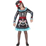 D�guisement enfant la catrina squelette fleuri - fille multicolore d�s 4 ans