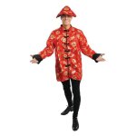 D�guisement - ptit clown - ptit clown - rouge - adulte homme - veste et chapeau