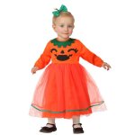 Déguisement citrouille bébé fille 12 - 24 mois - atosa - robe dentelle et bandeau - halloween Déguisement citrouille bébé fille 12 - 24 mois - atosa - robe dentelle et bandeau - halloween