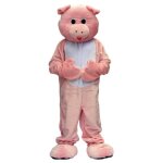Dguisement cochon rose - luxe - taille unique - costume gant intgral - mixte - adulte