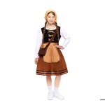 D�guisement - costume de berg�re brune - multicolore - polyester - fille 3 - 14 ans