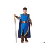 D�guisement - costume de chevalier m�di�val bleu - multicolore - polyester - gar�on