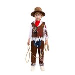 D�guisement - costume de cowboy zombie - multicolore - 6 mois � 12 ans - polyester