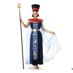 D�guisement - costume de pharaon �gyptien bleu - femme - polyester - accessoires inclus