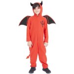 Dguisement diable rouge enfant avec ailes