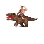 Dguisement  dos de dino rex gonflable adulte