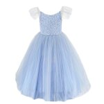 Labay d�guisement enfant ? robe de princesse eva - bleu - 5 / 7 ans