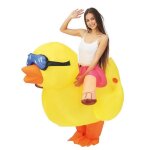 D�guisement gonflable - ptit clown - ptit clown - taille unique - jaune - adulte