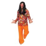 D�guisement hippie - ptit clown - ptit clown - taille l / xl - orange - homme