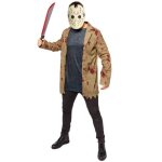 Dguisement jason vendredi 13 - homme - s - amscan - veste et masque - blanc