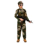 Dguisement militaire vert garon - l 10 - 12 ans (130 - 140 cm)