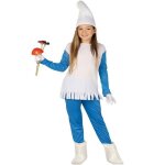 D�guisement naine bleue pompon fille