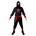 D�guisement ninja - ptit clown - ptit clown 23317 - noir et rouge - l / xl - carnaval / halloween / cosplay ...