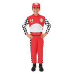 D�guisement pilote f1 - ptit clown - ptit clown - 7 - 9 ans - rouge - carnaval