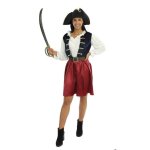 D�guisement - ptit clown - pirate femme - bleu - polyester - chapeau robe ceinture