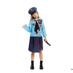 D�guisement - policier zombie - fille - 6 mois � 12 ans - multicolore - polyester