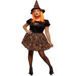 Dguisement sorcire araigne orange femme